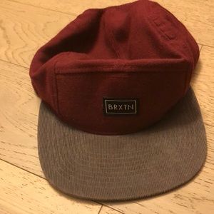 Brixton Red and Brown cap